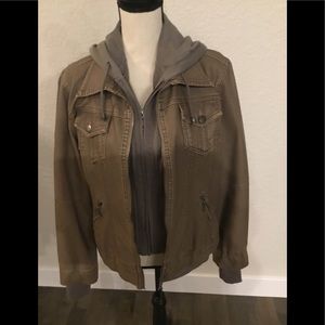 Faux leather jacket